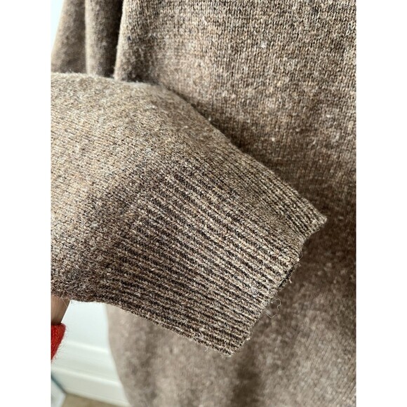 Jos A Bank Executive Collection Men’s Large Brown Lambswool Blend Sweater W/flaw - Picture 5 of 6